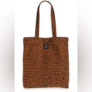BDG Leopard Print Corduroy Tote Bag